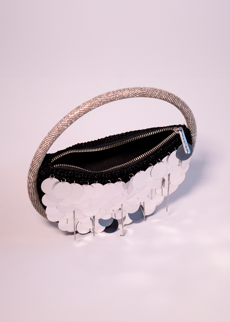 bolsa strass preta
